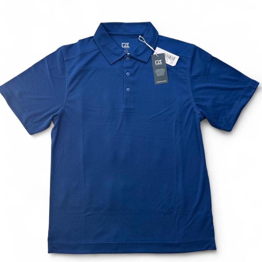 Cutter and buck Blue Golf polo Shirt size small dimensions are in the pictures B